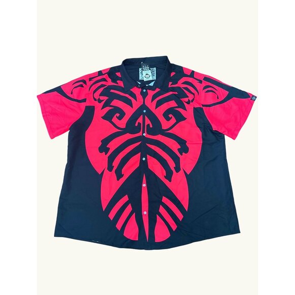 Anime Ape Darth Maul Star Wars Button Up Hawaiian Short Sleeve Collared Shirt - Picture 1 of 5